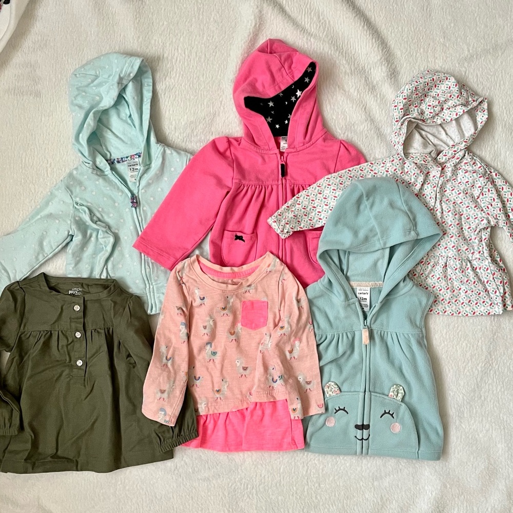 Lot of winter/spring girls’ tops
